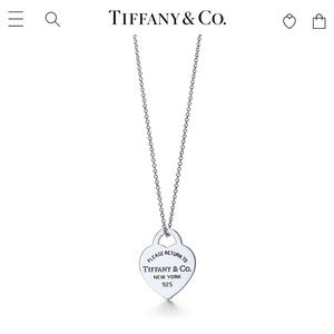Tiffany Heart Tag Pendant Necklace